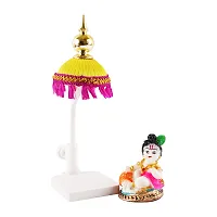 Trendys Lord Yellow Chatri Ladu Gopal Showpiece-thumb2