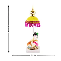 Trendys Lord Yellow Chatri Ladu Gopal Showpiece-thumb3