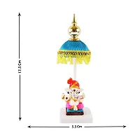 Trendys Lord Chatri Ganesh Pagri Stone Showpiece-thumb3