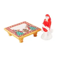 Trendy Italian Marble Saibaba On Marble Sinhasan Idol And Figurine For Home And Pooja Room-thumb2