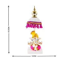 Trendys Lord Chatri Ganesh Pagri Stone Showpiece-thumb3