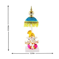 Trendys Lord Chatri Ganesh Pagri Stone Showpiece-thumb3