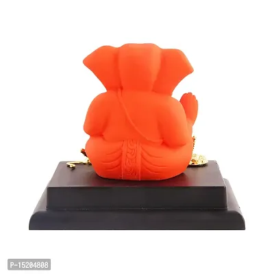 Ganesh ji idol with chowki for car dashboard statue /office /room table showpices-thumb3