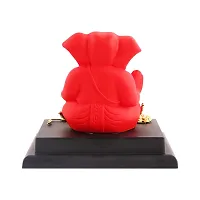 Ganesh ji idol with chowki for car dashboard statue /office /room table showpices-thumb2