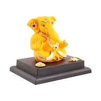 Ganesh ji idol with chowki for car dashboard statue /office /room table showpices-thumb1