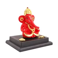 Ganesh ji idol with chowki for car dashboard statue /office /room table showpices-thumb1