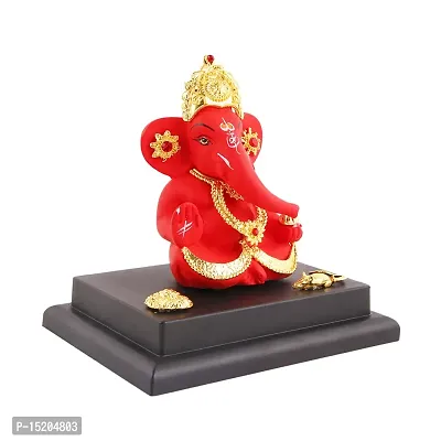 Ganesh ji idol with chowki for car dashboard statue /office /room table showpices-thumb2