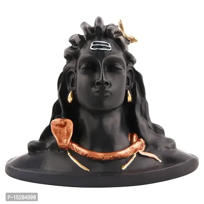 Adiyogi Shiva Statue for Car dashboard for Home  Office Decor (ADIYOGI JI in Black)-thumb0