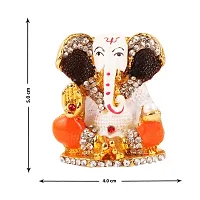 Ganesha Ji Murti Matel For Car Dashboard Idols /Office Table Study /Room Decor / Pooja Mandir-thumb3