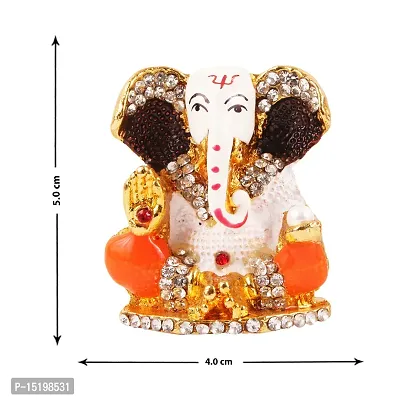 Ganesha Ji Murti Matel For Car Dashboard Idols /Office Table Study /Room Decor / Pooja Mandir-thumb4
