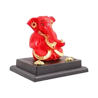 Ganesh ji idol with chowki for car dashboard statue /office /room table showpices-thumb1