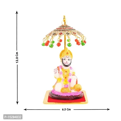 Hanuman Marble Statue for Car Dashboard with Umbrella  Office Table study Table  Deacute;cor showpices-thumb4