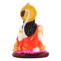 Hanuman Ji Murti Marble  For Car Dashboard Idols /Office Table Study /Room Decor / Pooja Mandir-thumb2