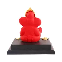 Ganesh ji idol with chowki for car dashboard statue /office /room table showpices-thumb2