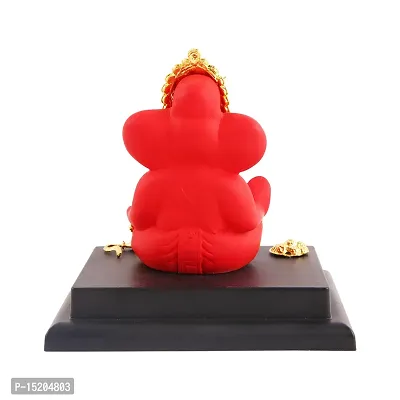 Ganesh ji idol with chowki for car dashboard statue /office /room table showpices-thumb3