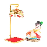 Marble Ladu gopal Idol Statue for Car Dashboard with Umbrella  Office Table study Table  Deacute;cor showpices-thumb2