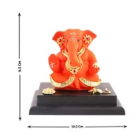 Ganesh ji idol with chowki for car dashboard statue /office /room table showpices-thumb3