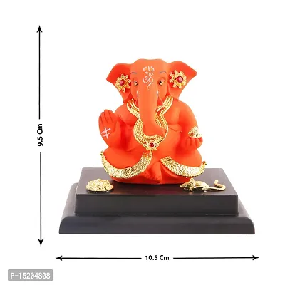 Ganesh ji idol with chowki for car dashboard statue /office /room table showpices-thumb4