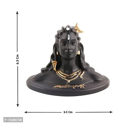 Adiyogi Shiva Statue for Car dashboard for Home  Office Decor (ADIYOGI JI in Black)-thumb4