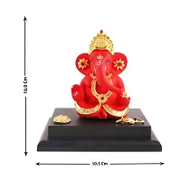 Ganesh ji idol with chowki for car dashboard statue /office /room table showpices-thumb3