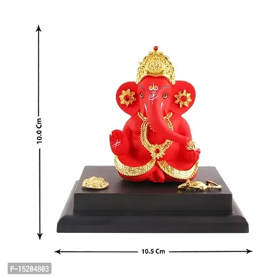 Ganesh ji idol with chowki for car dashboard statue /office /room table showpices-thumb4