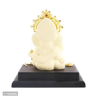 Ganesh ji idol with chowki for car dashboard statue /office /room table showpices-thumb3