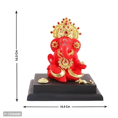 Ganesh ji idol with chowki for car dashboard statue /office /room table showpices-thumb4