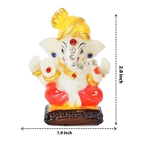 Ganesha Ji Idol For Car Dashboard Office And Study Table-thumb1