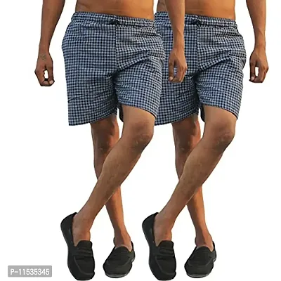 Gold Stitch Men's Cotton Stripes Boxer Pant Pack of 2.