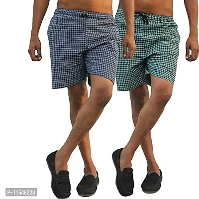 Gold Stitch Men's Cotton Stripes Boxer Pant Pack of 2.