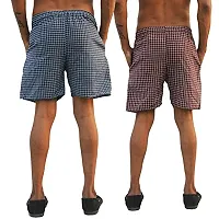 Gold Stitch Men's Cotton Stripes Boxer Pant Pack of 2.-thumb1