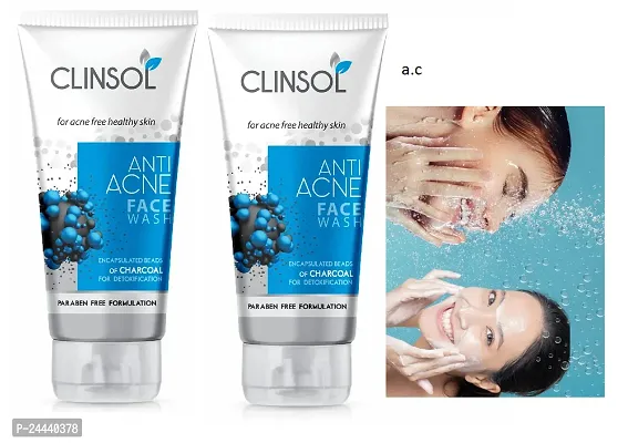 NEW CLINSOL ANTI ACNE FACEWASH PACK OF - 2-thumb0