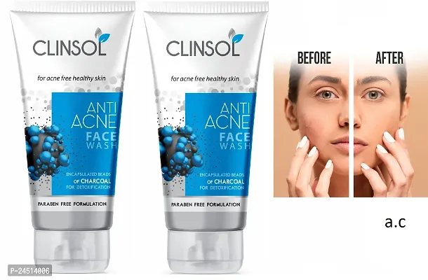 Facewash for Oil-free, acne-free and healthy skin Clinsol Oil| Pack Of 2-thumb0