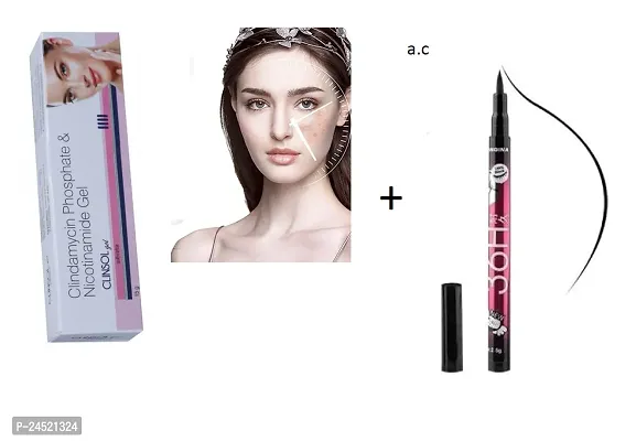 36-H EYELINER PACK OF `1 WITH CLINSOL GEL PACK OF 1