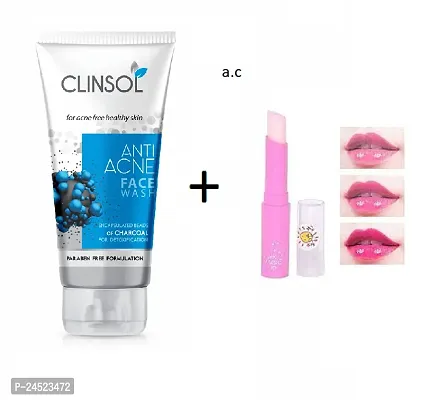 CLINSOL FACE WASH + PINK MAGIC LIP BALM