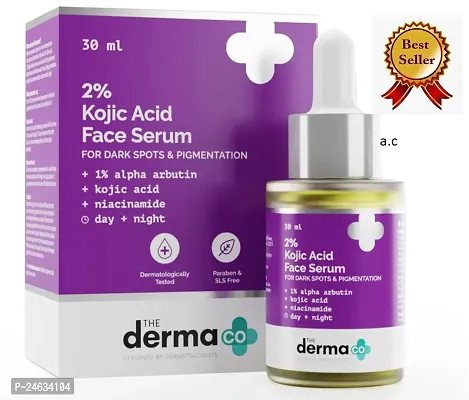 The Derma Co 2% Kojic Acid Face Serum With 1% Alpha Arbutin  Niacinamide For Dark Spots  Pigmentation, 30ml-thumb0