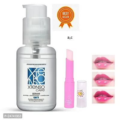 professional xtenso hair serum with pink magic lip balm