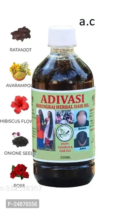 Adivasi herbal hair oil for hair growth Pure Ayurvedic Hair Fall Control For women and men pack of 1-thumb0