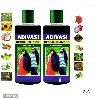 Adivasi Neelambari All Type of Hair Problem Herbal Growth Hair Oil  Hair Shampoo-Dandruff Control-thumb0