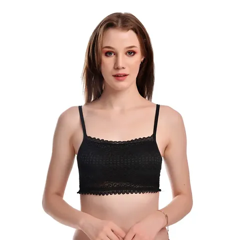 Beautiful Bra with Stretchable Soft Lace Fabric and Casual Sports bra