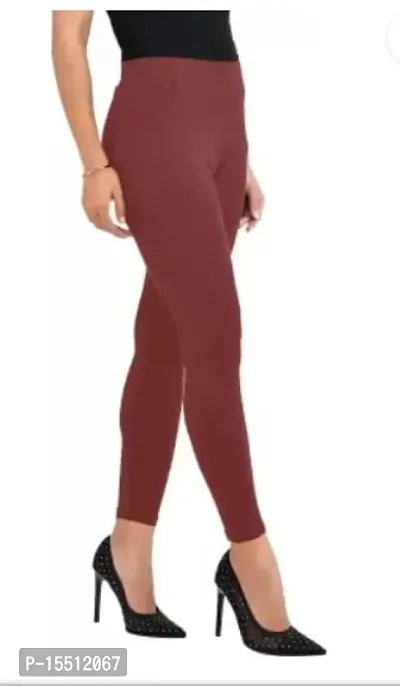 Shyam FASTION LIFENEEDS Churidar Length Ethnic WEAR Legging Dark Red-thumb3