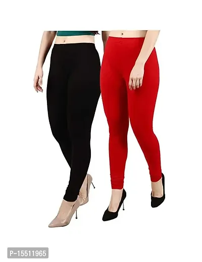Ajay Gurap Fashion Slim Fit Solid Ankle Length Stretchable and High Waist Leggings for Women and Girls Silver-thumb0