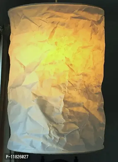 Tissue Paper Lantern Hanging Folding Wrinkle Cylinder Shape Tree Hanging - Pack Of 10-thumb0