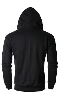 TeeBustrr® Unisex Cotton Hooded Sweatshirt. (L, Black)-thumb3