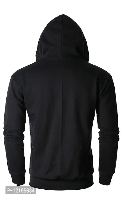 TeeBustrr® Unisex Cotton Hooded Sweatshirt. (L, Black)-thumb4