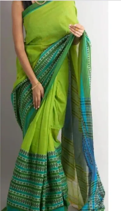 Alluring Cotton Saree with Blouse piece 