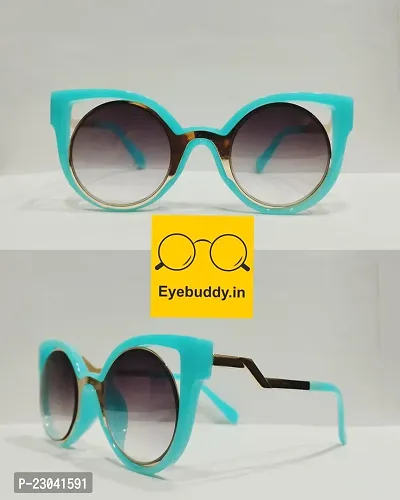 Fabulous Blue Plastic  Sunglasses For Women