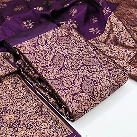 Stylish Banarasi Silk Salwar Suit Dress Material With dupatta