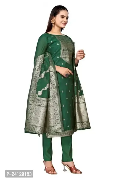 Classic Banarasi Silk Dress Material With Dupatta-thumb4