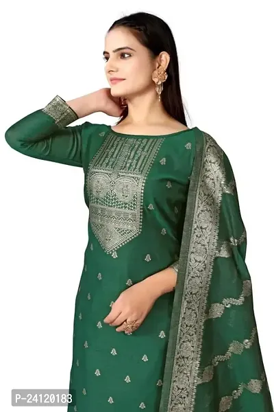 Classic Banarasi Silk Dress Material With Dupatta-thumb2